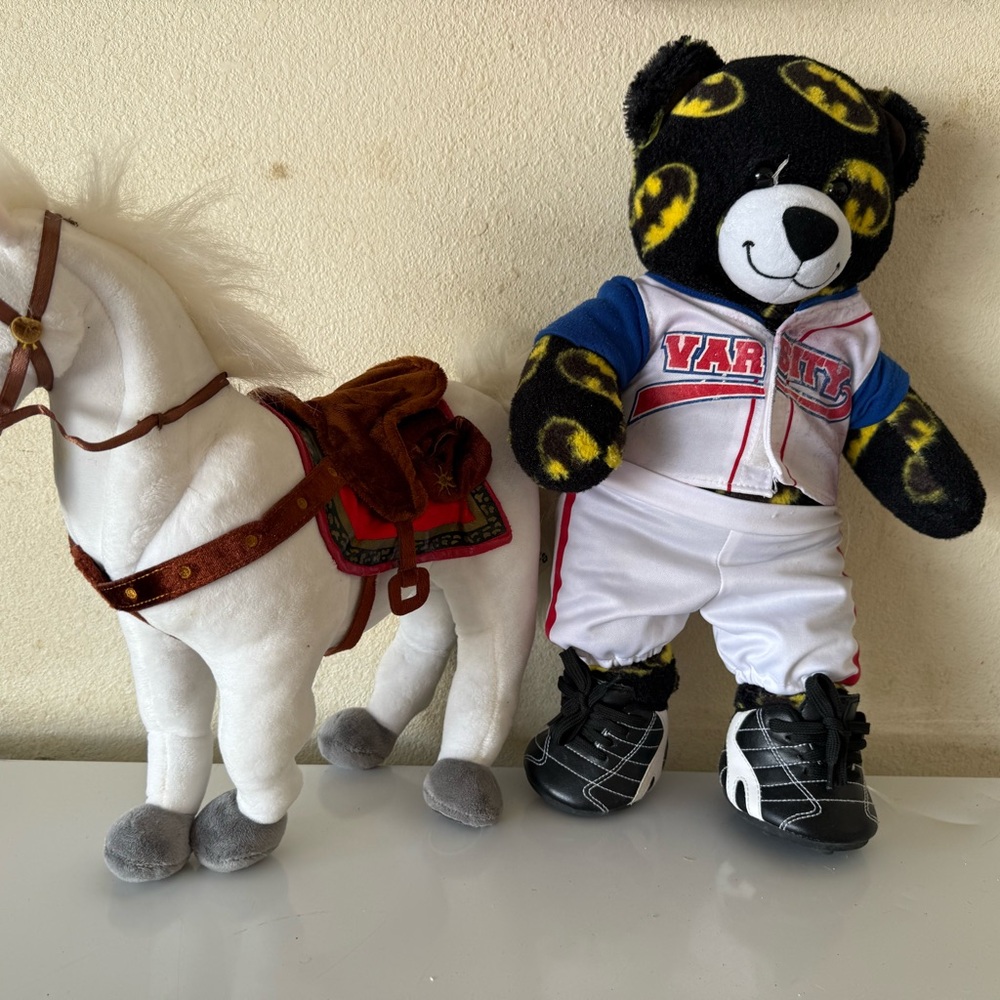 Build-A-Bear Black and Red Plush Car with Bear - Picture 7 of 8